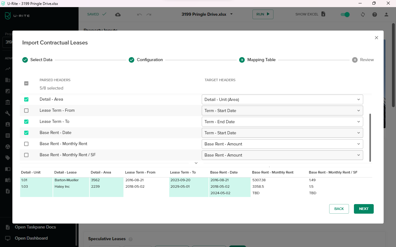 Uncheck Lease Term - From